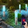 2er Smart Home RGB LED Wegelampe, Sensor, IP44, H 45cm Bild 2