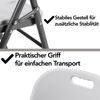Brixy Klappstühle – 4er-Set – Klappstuhl-Set – Hochwertige Qualität – Wetterfest – Klappstühle – 47 x 54 x 87 cm – Weiß Bild 3