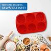 wisefood Backform Silikonform Rosen - rot 24,5 x 16 x 3,5 cm - 1 Form -, (1-tlg) Bild 4