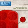 wisefood Backform Silikonform Rosen - rot 24,5 x 16 x 3,5 cm - 1 Form -, (1-tlg) Bild 3