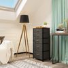 YITAHOME Kommode Schmal 5 Schubladen Stoff Schlafzimmer Wohnzimmer Kinderzimmer Bild 2