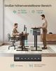 Songmics Höhenverstellbarer Schreibtisch elektrisch, 60x120 x (72-120) cm, Verstellbarer Tisch, Memory-Funktion für 4 Höhen, für Homeoffice, Arbeitszimmer, vintagebraun Bild 3