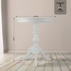 CLP Beistelltisch Wiva 70 cm aus Mindiholz Tischplatte rund Couchtisch,antik weiß Bild 2
