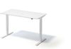 Varia Schreibtisch, 650-1250 mm elektrisch höhenverstellbar, B 1600 x T 800 mm, Dekor weiß, Gestell verkehrsweiß Bild 2
