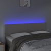 LED Kopfteil, Bettkopfteil, Minimalistisch Grau 144x5x78/88 cm Kunstleder Bild 3