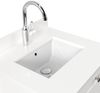 Landhaus Badmöbel-Set 2tlg Postigo 60 Quarz weiß montiert weiss lackiert : Weiss lackiert / Quarz weiss Bild 2