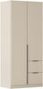 OTTO home Drehtürenschrank Kleiderschrank Schrank Garderobe AGORDO mit Dekor- oder Hochglanzfront (in zwei Griff-Farben, Breite 91 cm) mit Außenschubkästen, Serie in 7 Breiten und 2 Höhen MADE IN GERMANY Bild 4