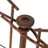 Estexo 11-tlg. Set Gitterzaun, Metall Rost, 71x79 cm Bild 5