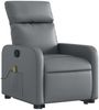 vidaXL Massagesessel mit Aufstehhilfe Grau Kunstleder 3206759 Bild 3