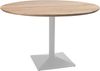 Bistrotisch Schweizer Kante massiv Akazie naturfarben 120 cm Säulengestell-eckig silber BRASILIA 173748656 Bild 2