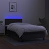 vidaXL Boxspringbett mit Matratze & LED Schwarz 90x190 cm Stoff 3133279 Bild 4
