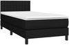 vidaXL Boxspringbett mit Matratze & LED Schwarz 90x190 cm Stoff 3133279 Bild 3