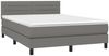 vidaXL Boxspringbett mit Matratze & LED Dunkelgrau 140x200 cm Stoff 3133238 Bild 3