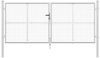 vidaXL Maschen-Gartentor Silber 300x125 cm Verzinkter Stahl 154531 Bild 4