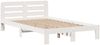 vidaXL Massivholzbett mit Regal ohne Matratze Weiß 135x190 cm Kiefer 3309987 Bild 5