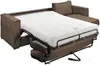 Vente-unique - LORETO Sofa SamtStoff Braun - B 223 cm152 cm x H 90 cm x L 278 cm Bild 4