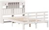 vidaXL Massivholzbett mit Regal ohne Matratze Weiß 135x190 cm Kiefer 3322787 Bild 3