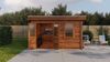 Lugarde Select Modern Gartenhaus Solingen 388x388cm - Braunes Öl Bild 4