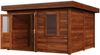 Lugarde Select Modern Gartenhaus Solingen 388x388cm - Braunes Öl Bild 3