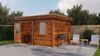 Lugarde Select Modern Gartenhaus Solingen 388x388cm - Braunes Öl Bild 5