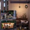 LQWELL LED Solarleuchte Rattan Solarlampen für Garten Außen, LED, Warmweiß, Wasserdichte Bild 4