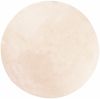 vidaXL Teppich HUARTE Kurzflor Weich und Waschbar Beige Ø 200 cm 375031 Bild 2