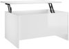 vidaXL Couchtisch Hochglanz-Weiß 80x55,5x41,5 cm Holzwerkstoff 809680 Bild 2
