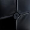 Regalsystem Würfelregal Steckregal mit Kleiderstange Regal Kunststoff Schwarz Bild 5