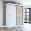 Schwebetürenschrank PAX 2-türig Schrank 180 cm. (mit Spiegel) Farbe: Weiß , sonoma Bild 2