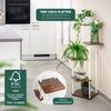 Regal aus FSC-zertifiziertem MDF-Holz und weißem Metall Bild 3
