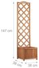 Relaxdays 2 in 1 Rankkasten aus Holz Bild 5