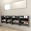 vidaXL Wand-Schuhschränke 4 Stk. Hochglanz-Grau 60x18x60cm 806740 Bild 3