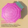 Kingsleeve 'Hawaii' Sonnenschirm, neigbar, UV Schutz 30+, Metall / Polyester rosa, Ø 160 Bild 3