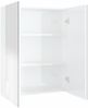vidaXL Bad-Spiegelschrank 60x15x75 cm MDF Glänzendes Weiß 331525 Bild 2