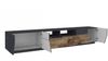 Dmora TV-Schrank Asdrubale, niedriges Wohnzimmer-Sideboard mit 4 Türen, Fernsehständer-Basis, 100 % Made in Italy, 260 x 43 x 46 cm, Schiefer und Ahorn, Bild 5