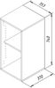 VCM Büroregal & Bücherregal Lona 917843 Sonoma-Eiche H. 74 x B. 35 x T. 37 cm Bild 5