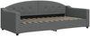 vidaXL Tagesbett Ausziehbar mit Matratzen Dunkelgrau 90x200 cm Stoff 3197549 Bild 4