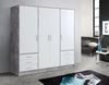FORTE Kleiderschrank Jupiter, Made in Europe, mit Schubladen (Maße (T/H): 60/200 cm) Stauraum, 2 Breiten, 4 Farben, Schubladen, variable Einlegeböden Bild 3