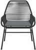 vidaXL 5-tlg. Garten-Essgruppe mit Kissen Schwarz Poly Rattan Glas 3334465 Bild 5
