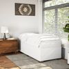 vidaXL Boxspringbett mit Matratze Weiß 100x200 cm Kunstleder 3285198 Bild 3