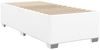 vidaXL Boxspringbett mit Matratze Weiß 100x200 cm Kunstleder 3285198 Bild 5