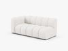 Micadoni Modulares Sofa Lupine 3-Sitzer Links Boucle Baloo Weiß Bild 2