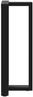 vidaXL Bartischbeine T-Form 2 Stk. Schwarz 50x35x(100-101) cm Stahl 4013088 Bild 5