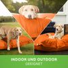 Green Bean® Hundebett für mittlere & große Hunde 140x180 cm Hundekissen - Orange Bild 3