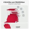 CASARIA® 2er-Set Sonnenliegen, mit Dach, klappbar, Gartenliege & Strandliege, orange Bild 3