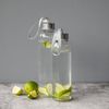elasto Trinkflasche 700 ml Glasflasche "Pure" Wasserflasche mit softer Hülle, Sportflasche, Für Unterwegs, Bottle, Schule und Arbeit, Kautschukhülle Bild 4
