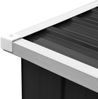vidaXL Brennholzlager Verzinkter Stahl 330x84x152 cm Anthrazit 47085 Bild 5