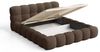 Chilly Möbel Polsterbett Stone Cord Stoff 180x200 cm mit Stauraum Poso 006 Bild 4