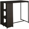 vidaXL 5-tlg. Gartenbar-Set mit Kissen Poly Rattan Braun 3064913 Bild 2