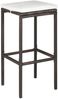 vidaXL 5-tlg. Gartenbar-Set mit Kissen Poly Rattan Braun 3064913 Bild 5
